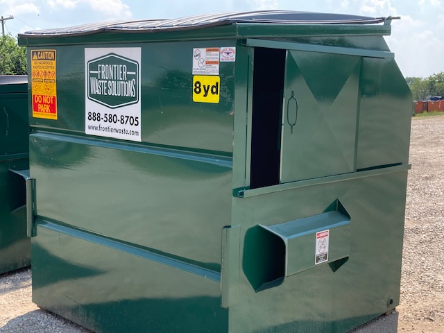 8 yard dumpster for commercial waste disposal
