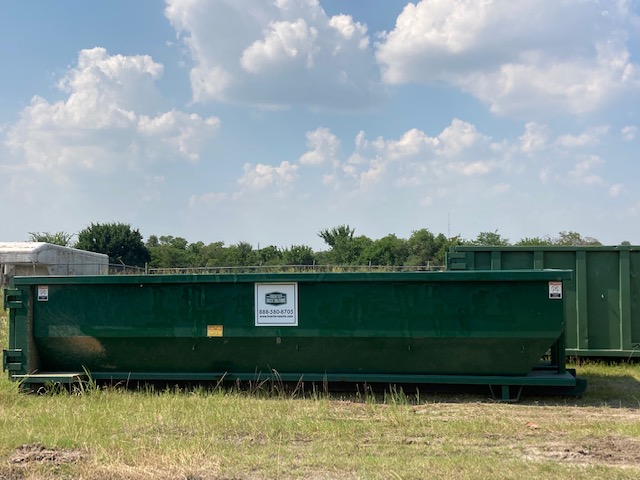 Frontier Waste Solutions 20 yard dumpster for disposing concrete