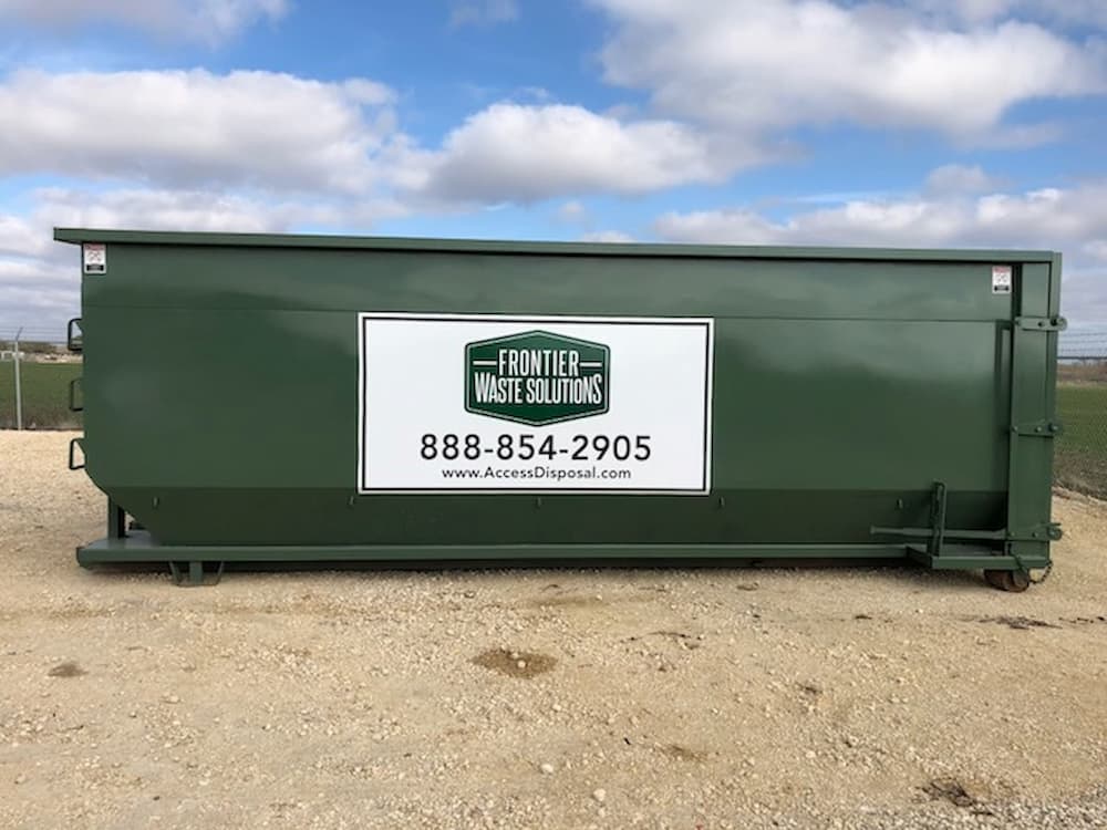 30 cubic yard haul away container for rent in pottsboro TX