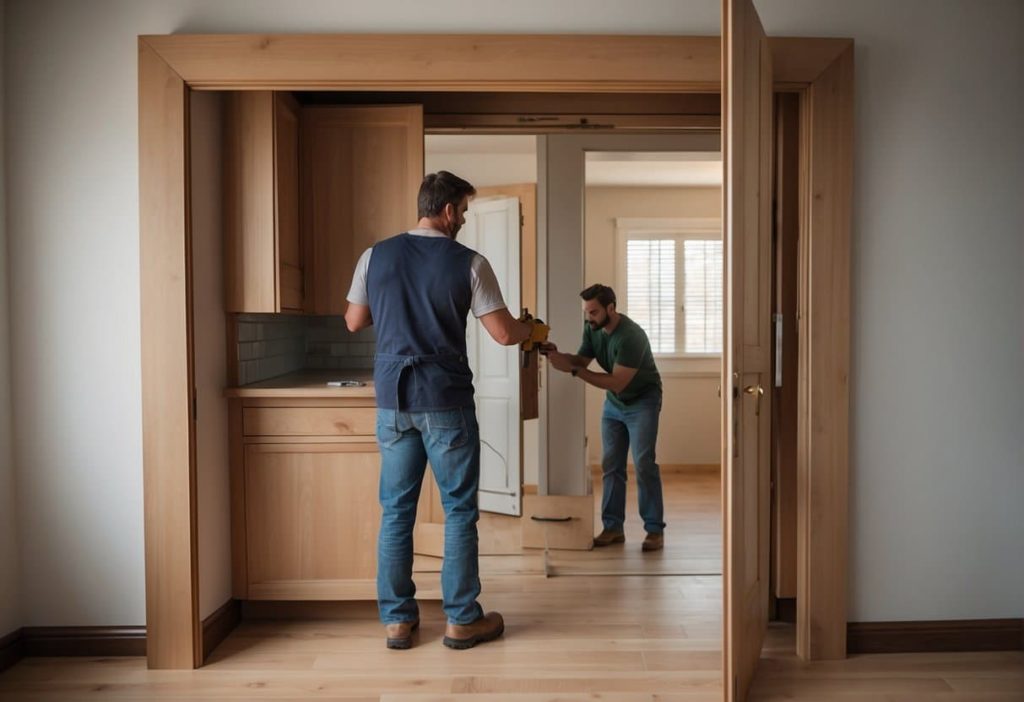 installing a pocket door into an existing wall