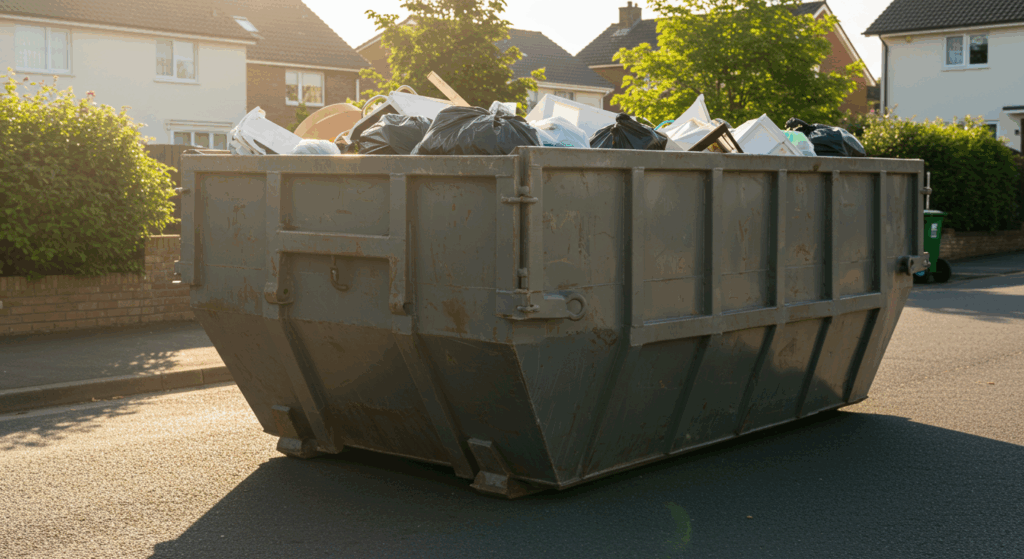how to move a roll off dumpster