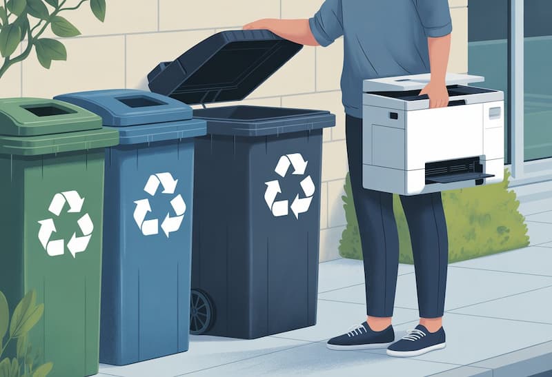 do printers go in the garbage?