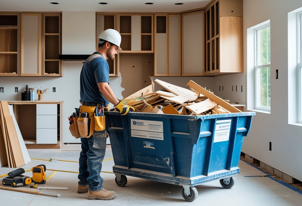 What size dumpster do I need for a kitchen remodel?