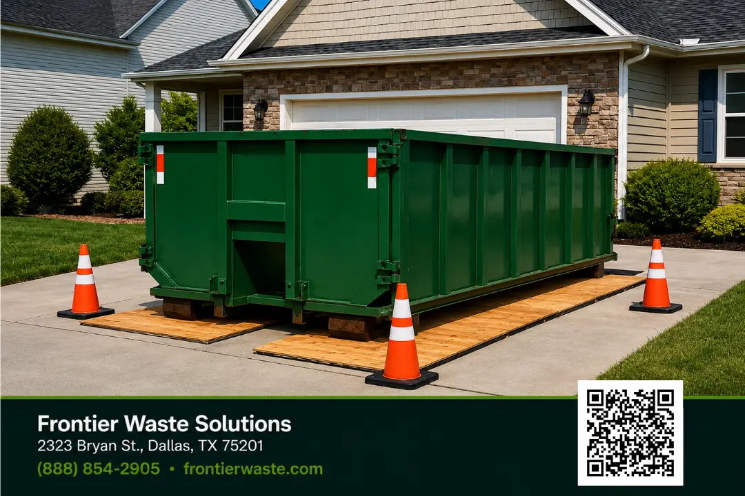 Driveway Protection for Dumpster Rental: How to Prevent Damage During Your Project