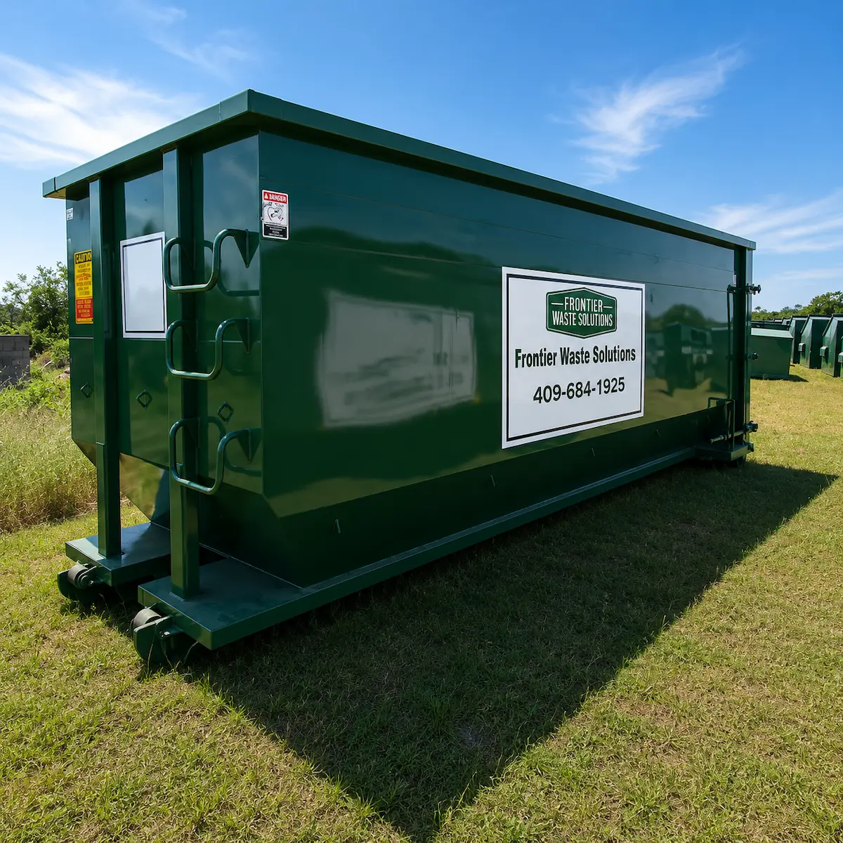 Frontier Waste Solutions roll-off dumpster