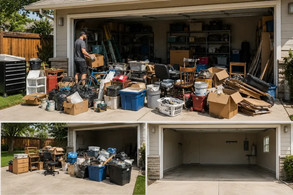 dumpster rental for home garage cleanout Texas