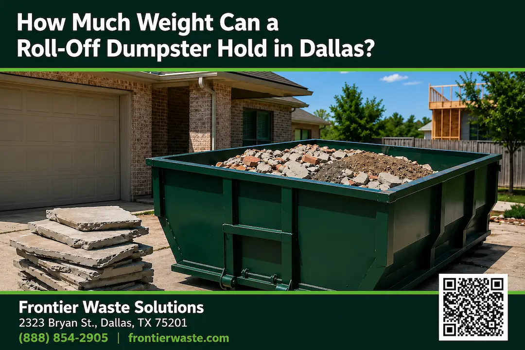 How Much Weight Can a Roll-Off Dumpster Hold in Dallas