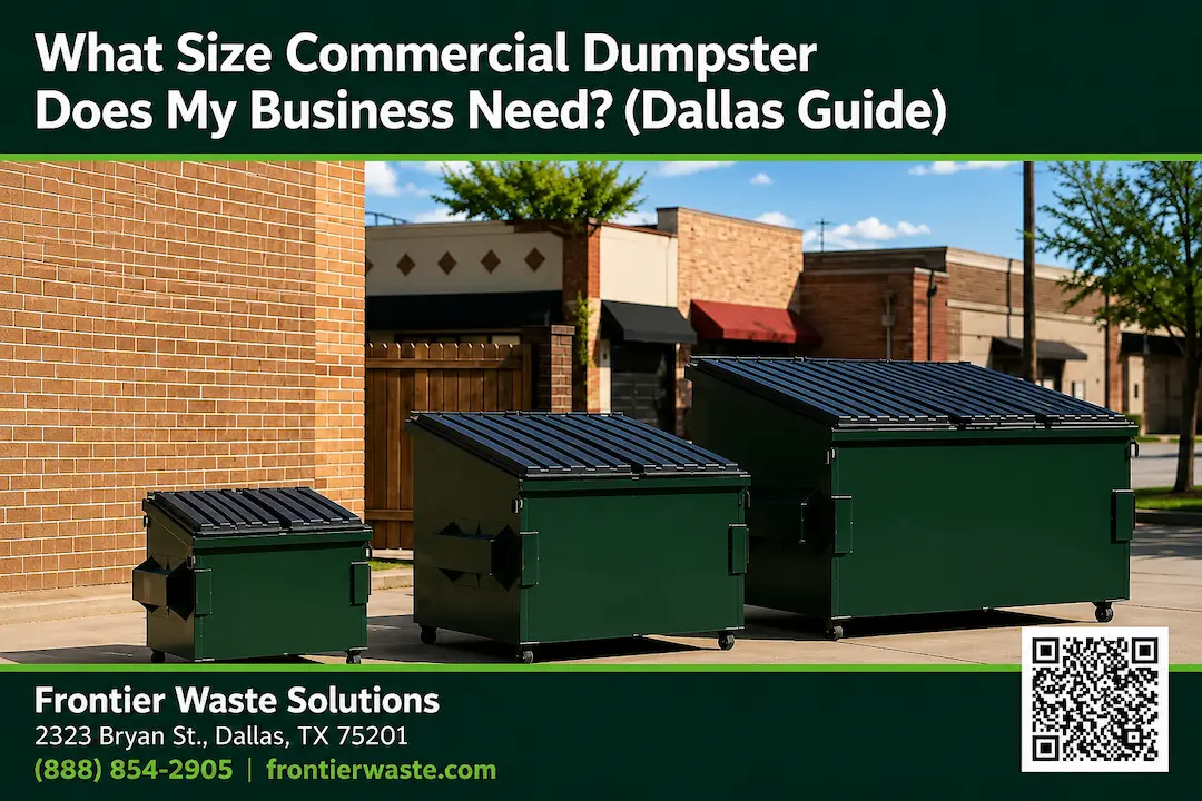 What Size Commercial Dumpster Does My Business Need (Dallas Guide)