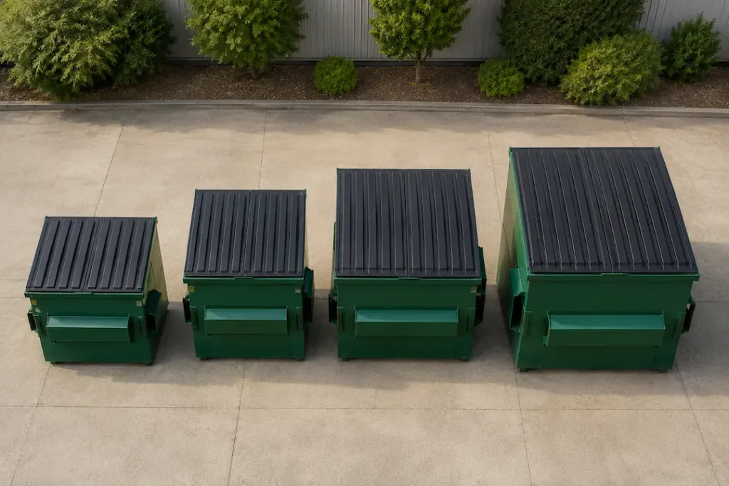 front-load commercial dumpster sizes comparison