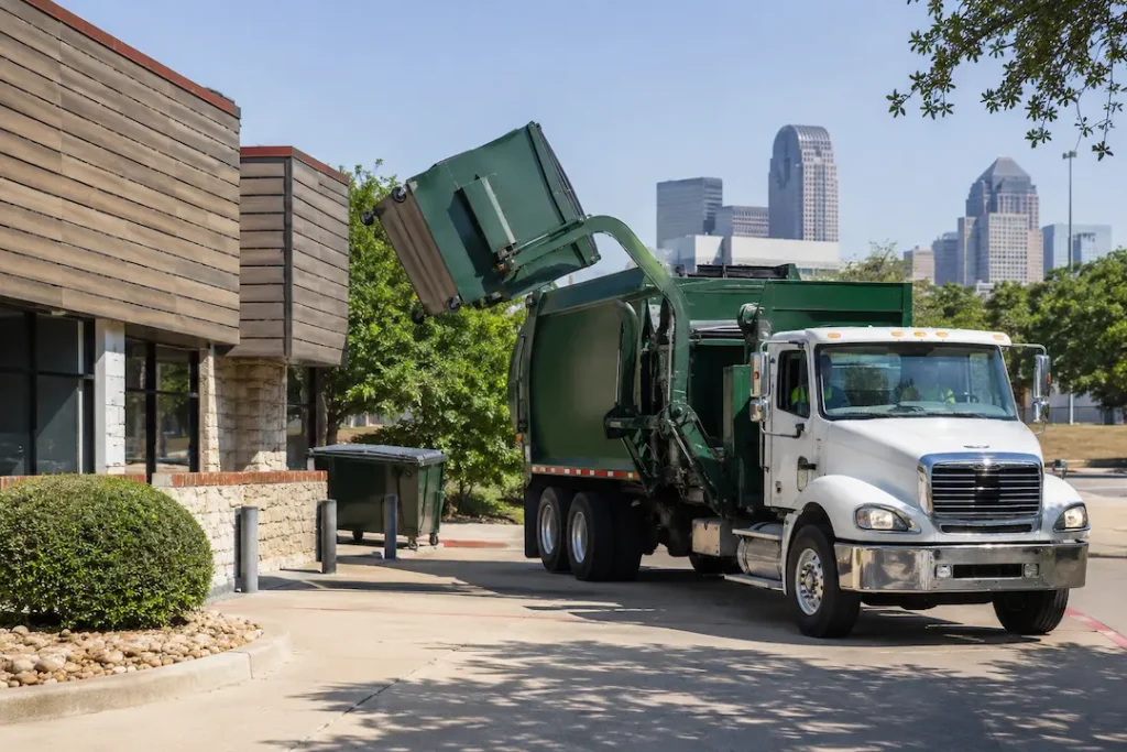 front-load dumpster service Dallas business