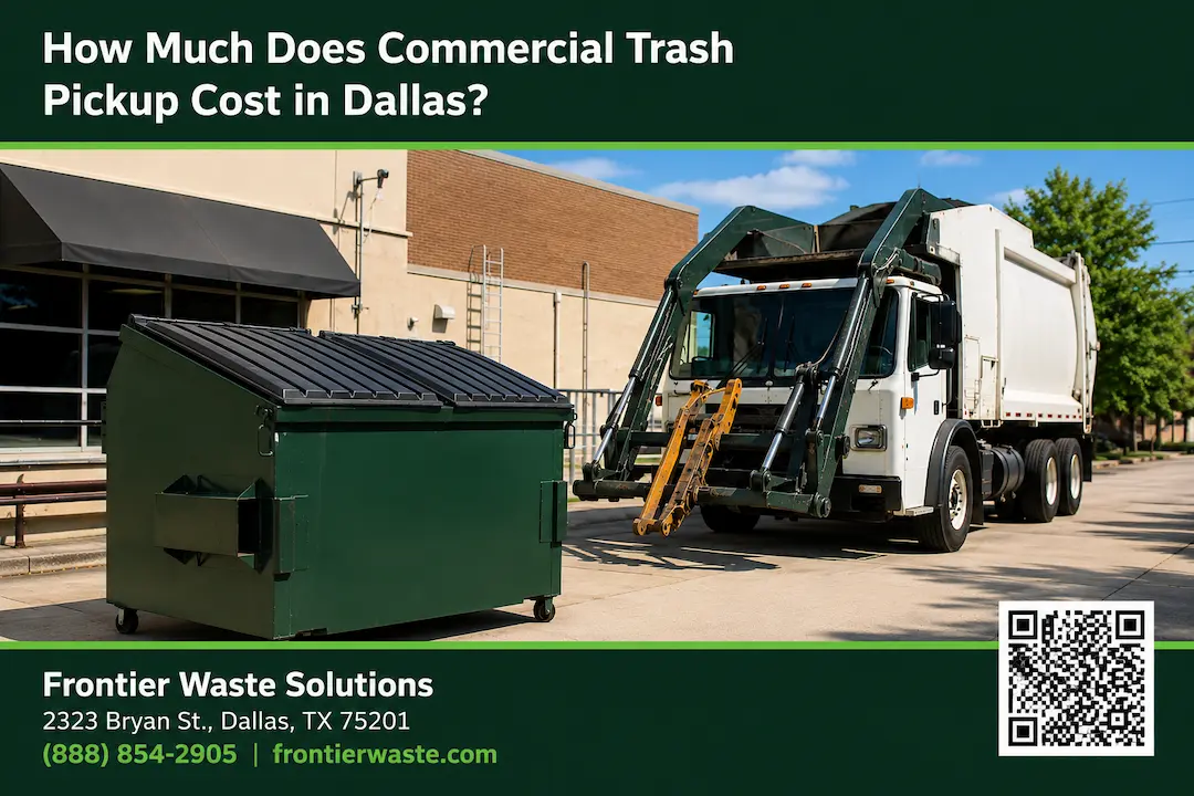 how much does commercial trash pickup cost dallas