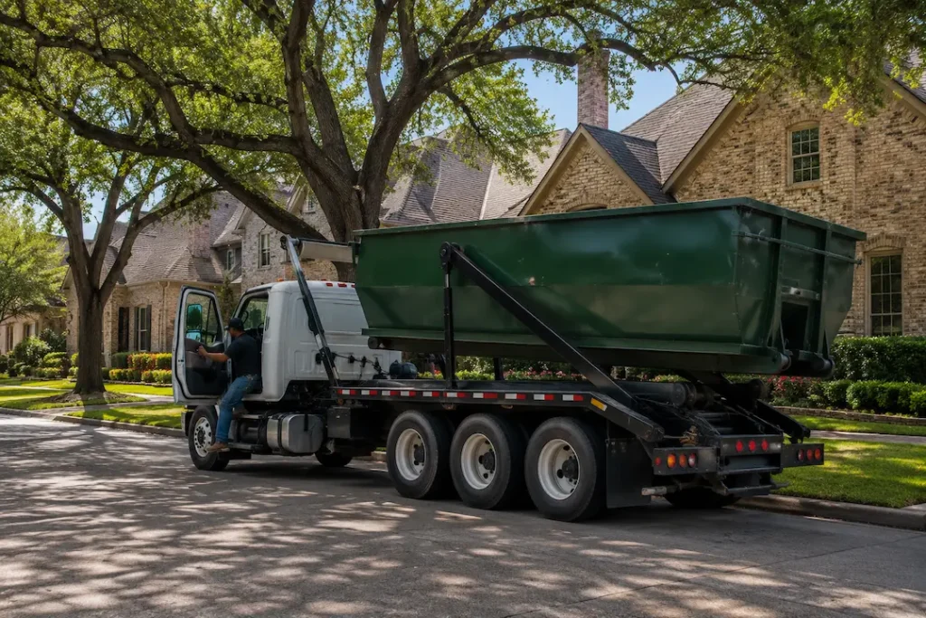 roll-off dumpster delivery Dallas TX same day