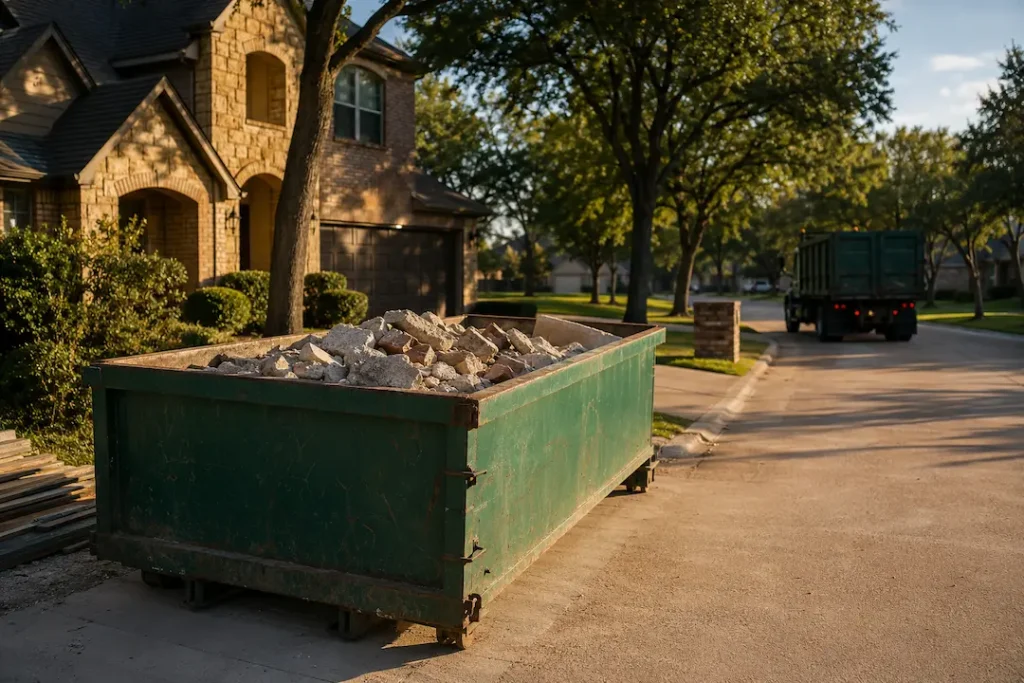 roll-off dumpster weight limit Dallas