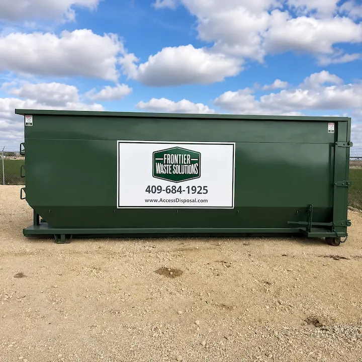 30 yard dumpster Justin