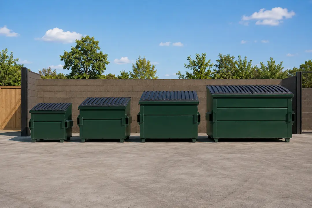 apartment complex dumpster sizing chart Dallas