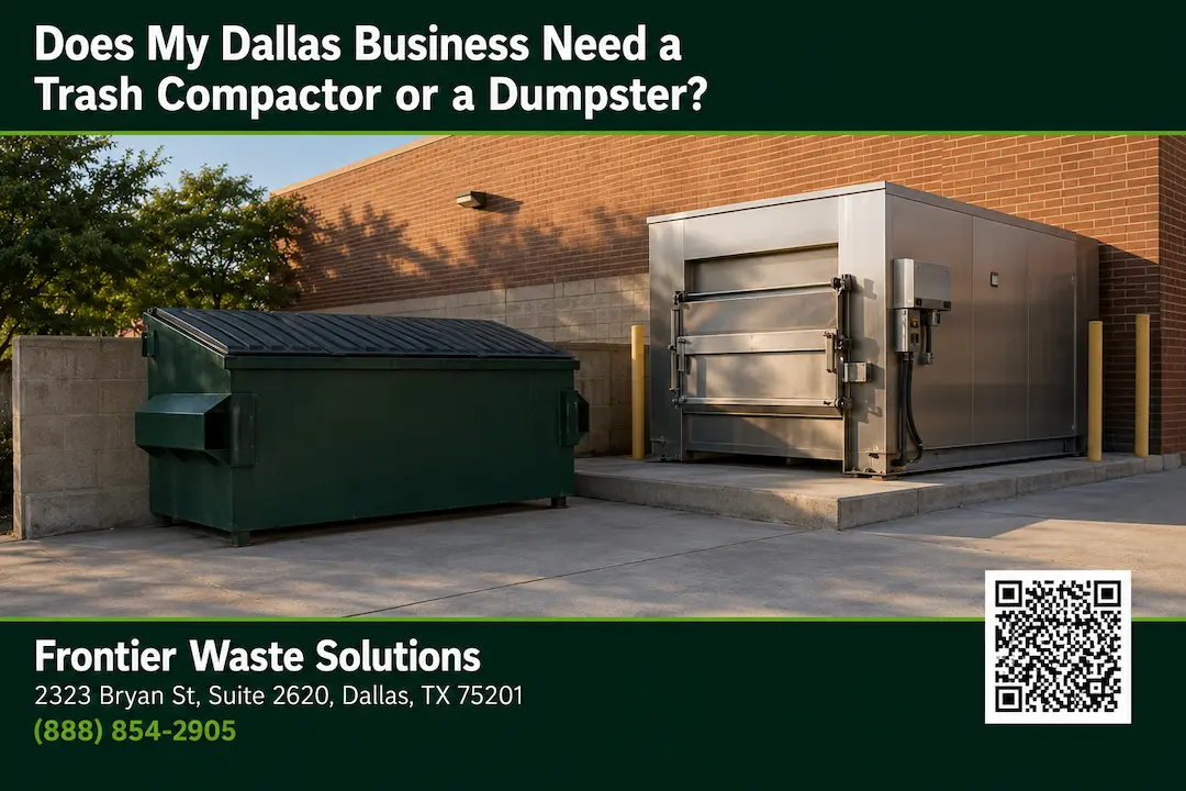 trash compactor or dumpster Dallas