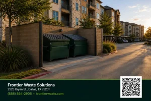 how many dumpsters apartment complex needs Dallas