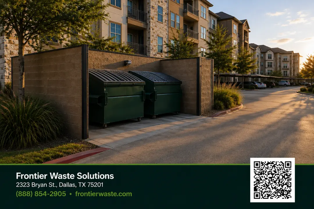 how many dumpsters apartment complex needs Dallas