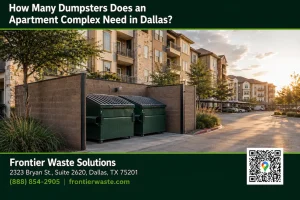 how many dumpsters apartment complex needs Dallas