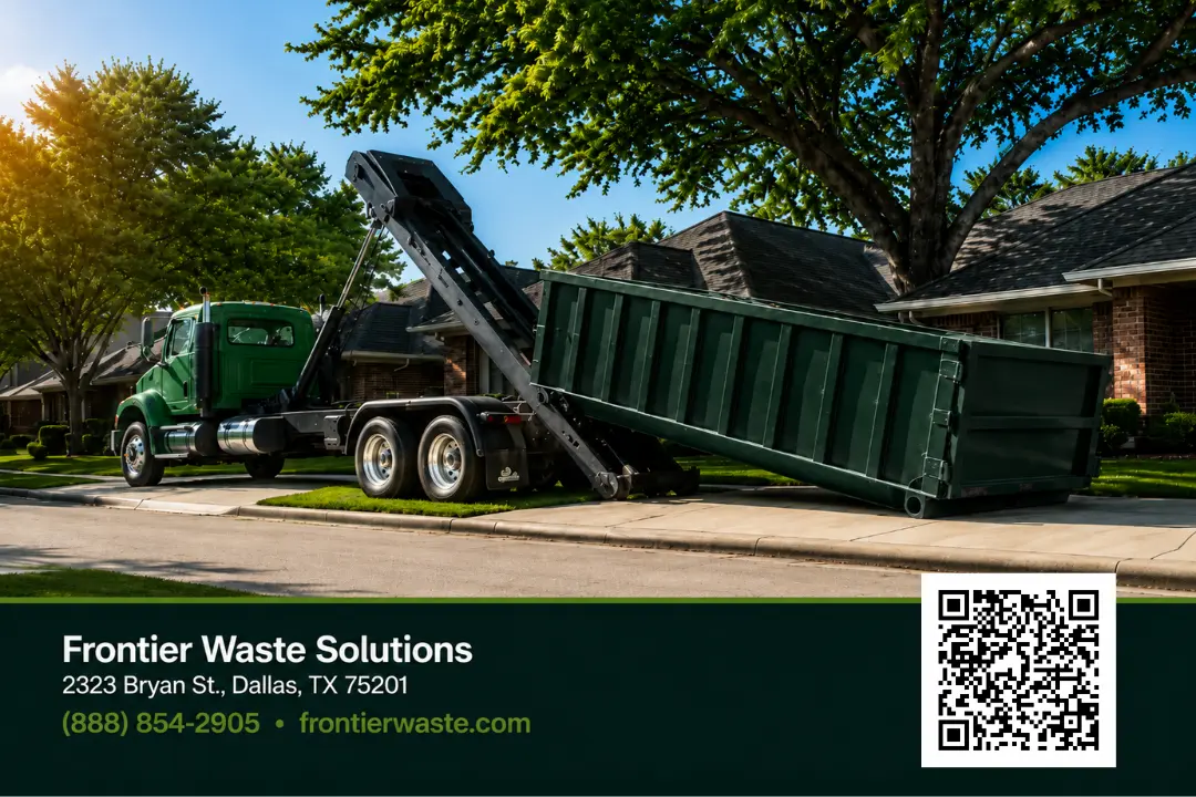 how much space for roll-off dumpster dallas