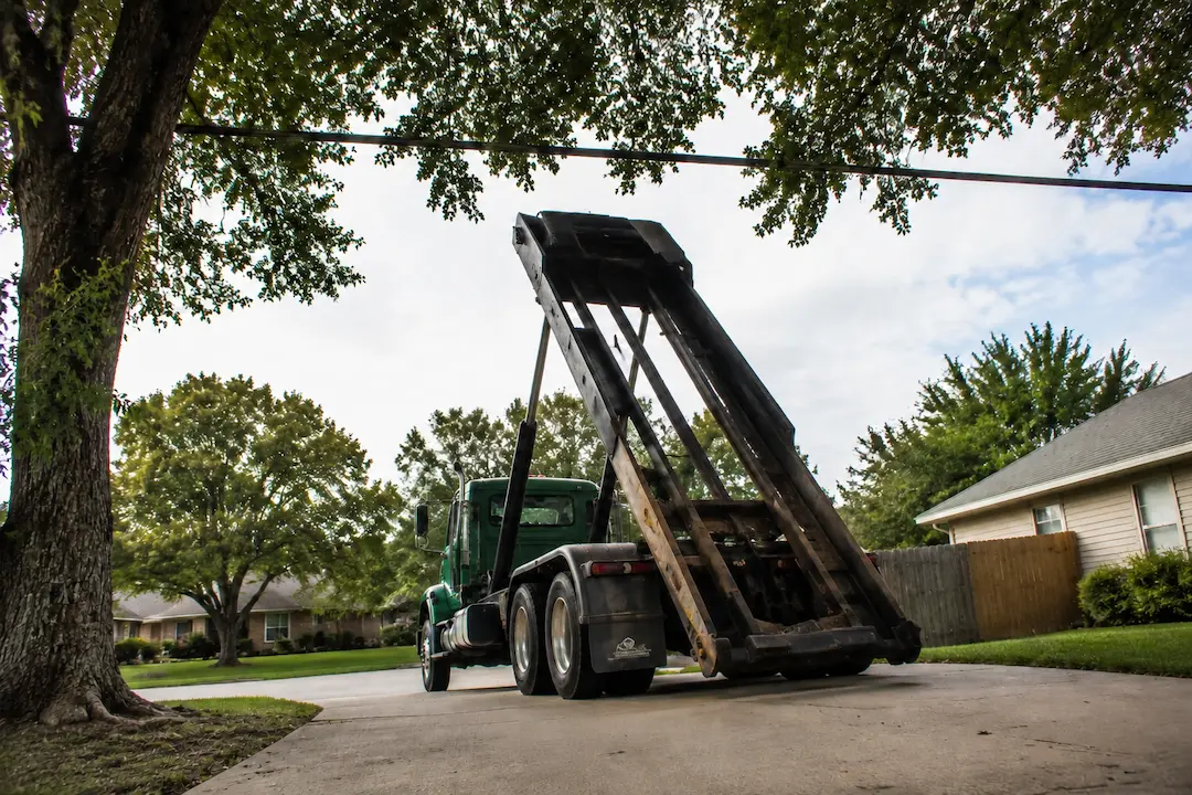 roll-off dumpster clearance space Dallas TX