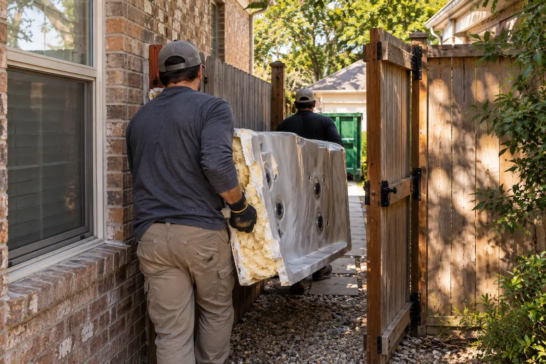 how to remove a hot tub in Dallas